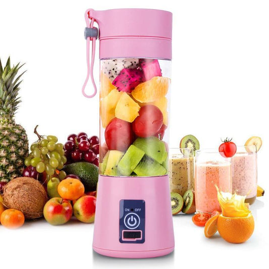 Portable 6-Blade USB Blender – Electric Juice and Smoothie Maker for Fruits