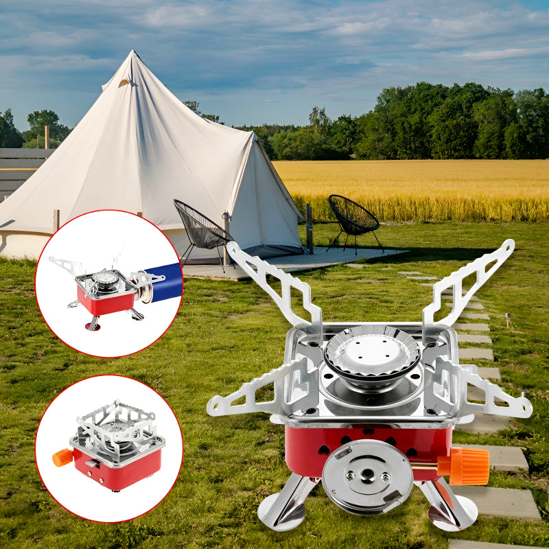 K-202 Compact Portable Foldable Camping Stove – Card-Style, Ideal for Outdoors