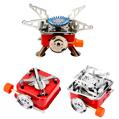 K-202 Compact Portable Foldable Camping Stove – Card-Style, Ideal for Outdoors